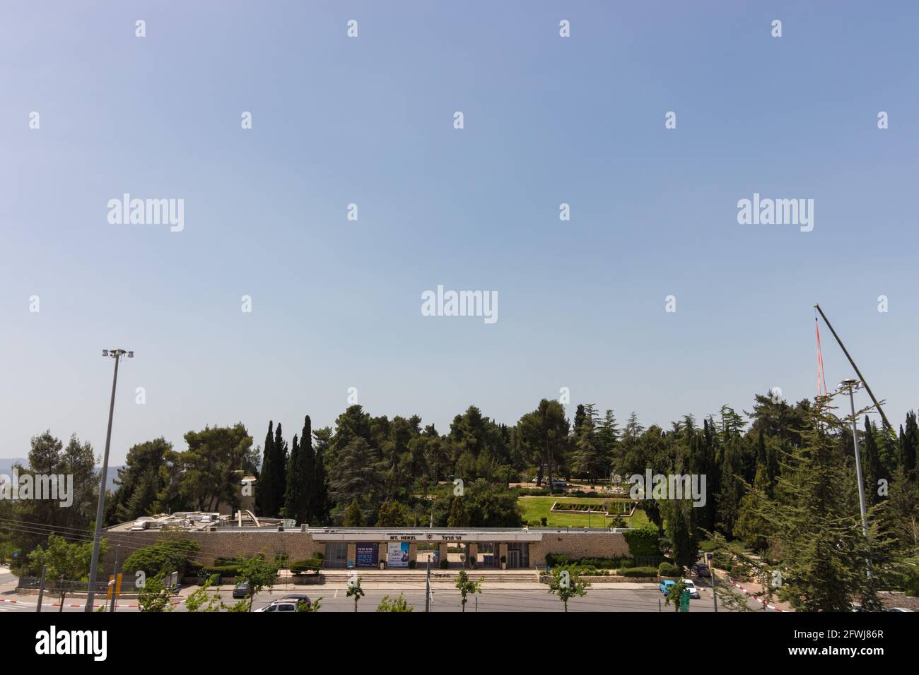 22-04-2020. jerusalem-israel. The National Park near the Military Cemetery, on Mount Herzl in Jerusalem. Stock Photo