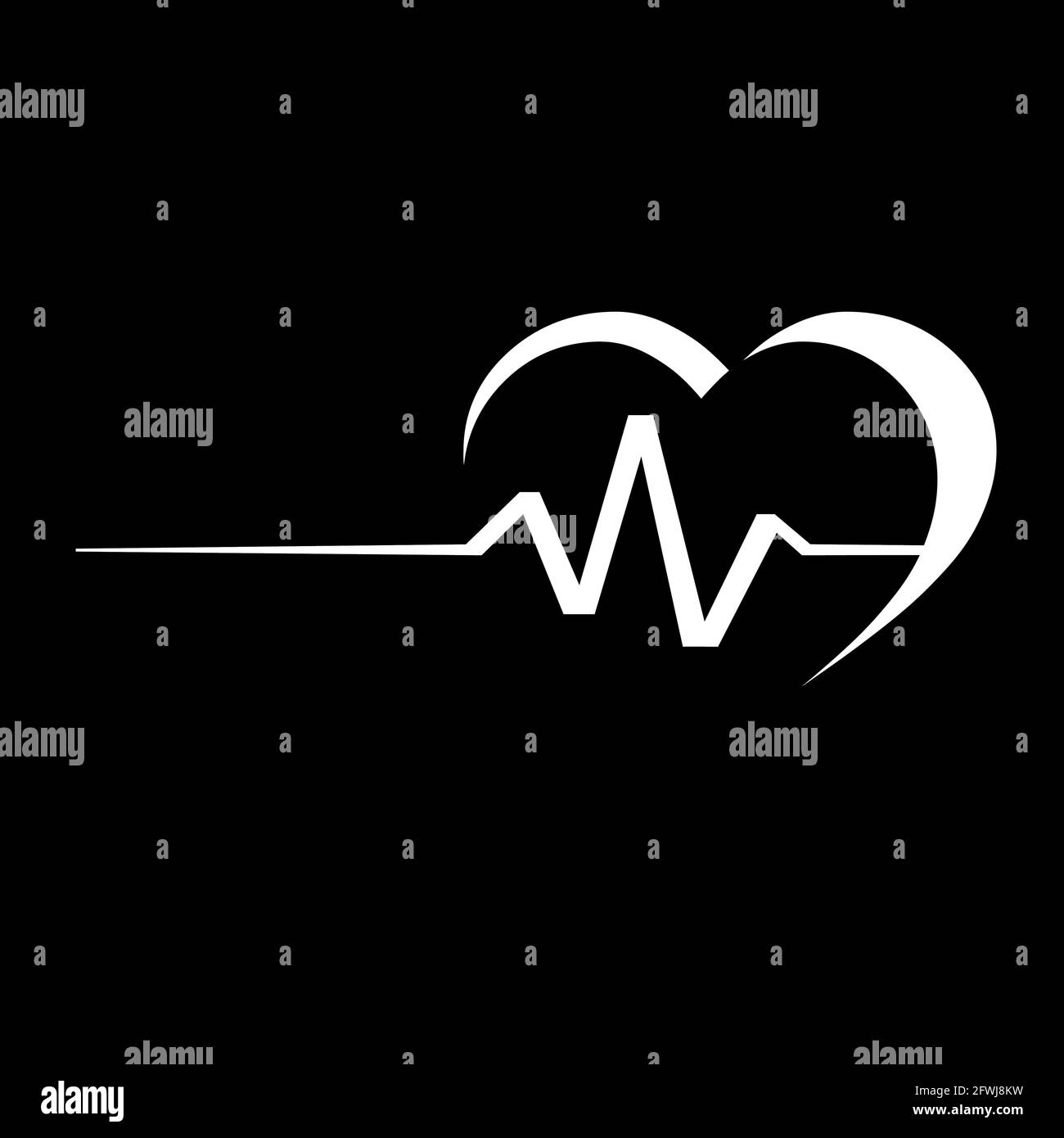 Cardiology doctor health care and medical logo and symbols Stock Vector ...