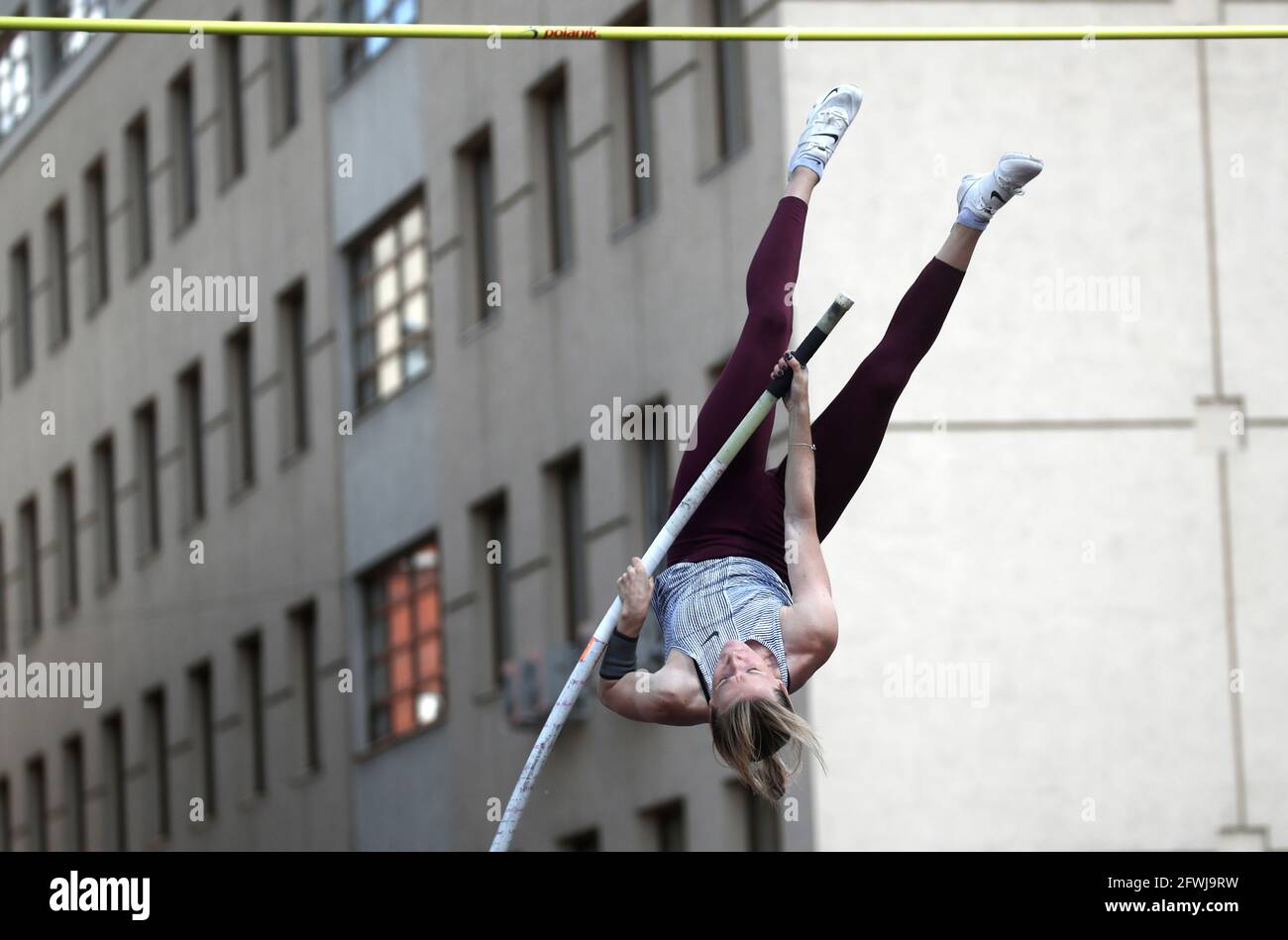 Moscow Russia 23rd May 21 Russian Pole Vaulter Anzhelika Sidorova Is Seen During A Training Session At The Znamensky Brothers Olympic Centre Ahead Of The Forthcoming Summer Olympics In Tokyo Sidorova Won