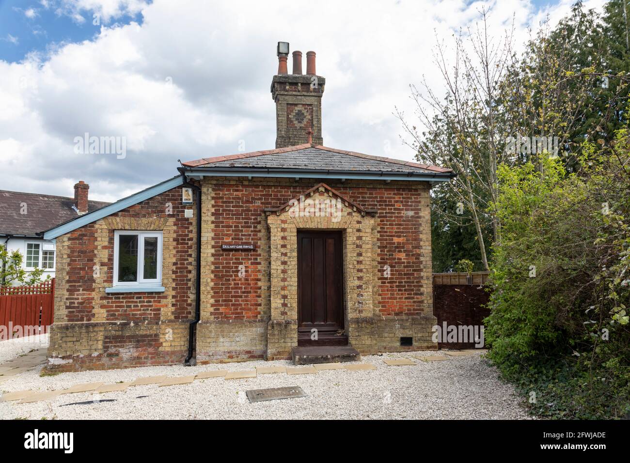 Railway Gatehouse located beside the level crossing in Brockenhurst