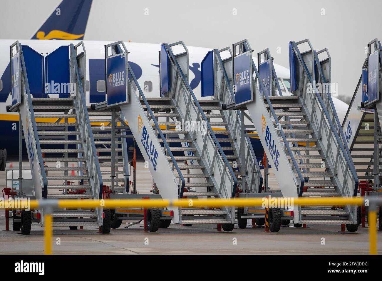 Picture dated May 14th shows Ryanair aircraft and ancillary equipment
