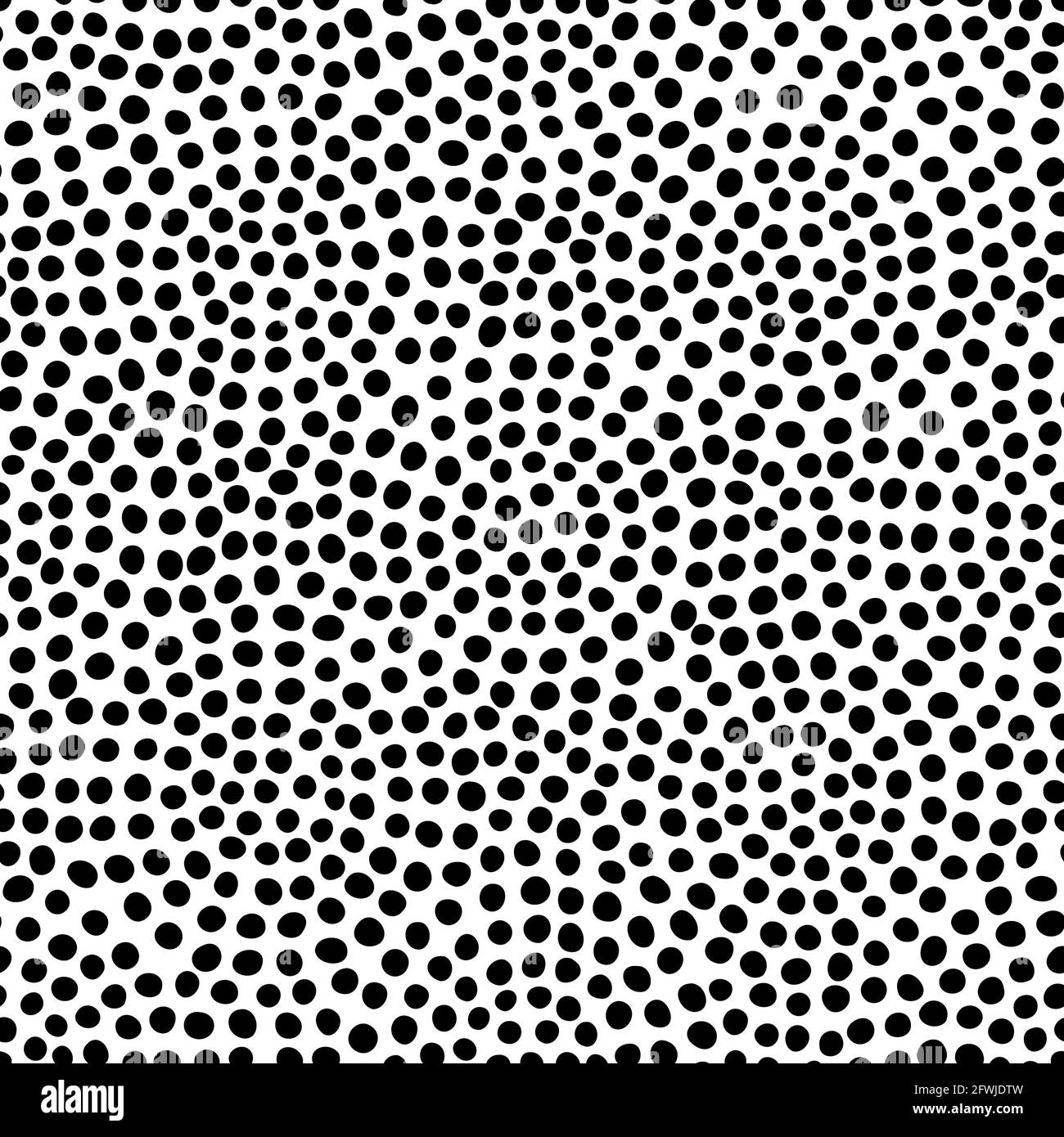Vector seamless pattern with hand drawn dots. Simple design for ...