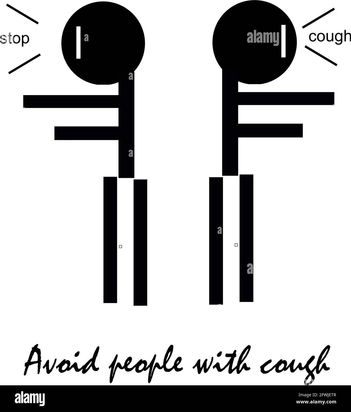 Sign and symptoms of Coronavirus Stock Photo