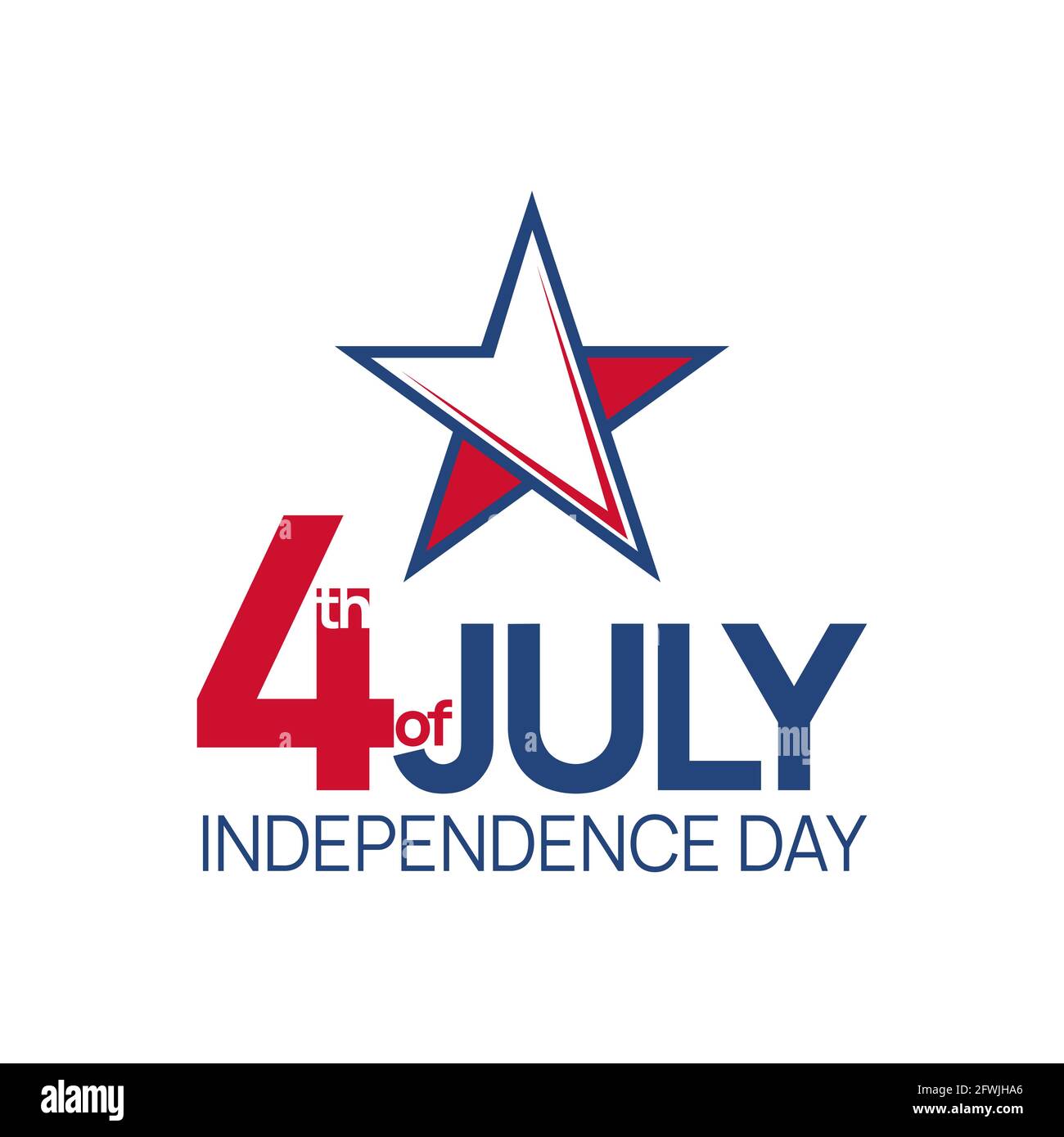 Independence Day, 4th of July Fourth of July holiday banner with