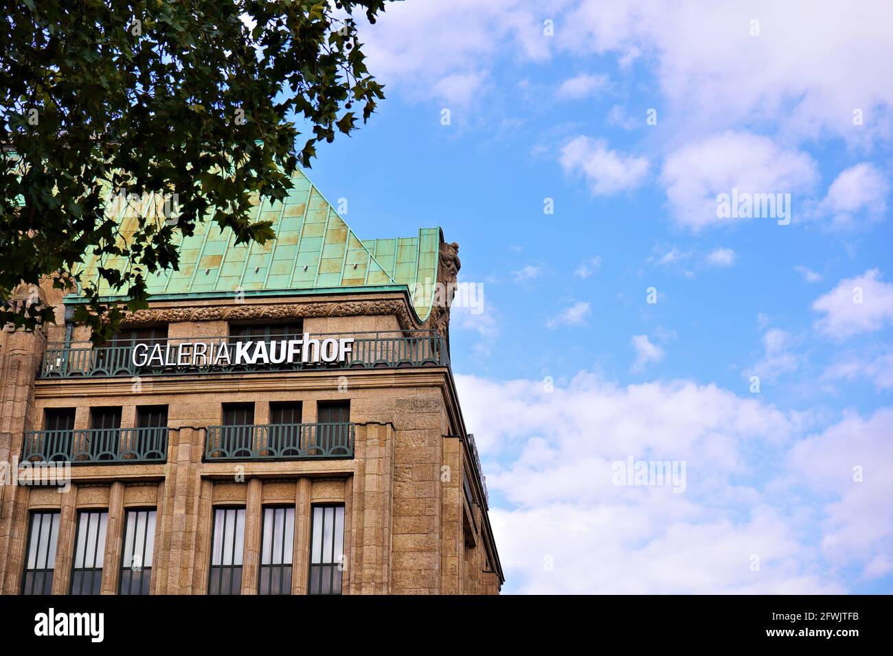 Historic building of the well-known department store 'Kaufhof an der Kö' (Galeria Kaufhof). Galeria Kaufhof is a German department store chain. Stock Photo