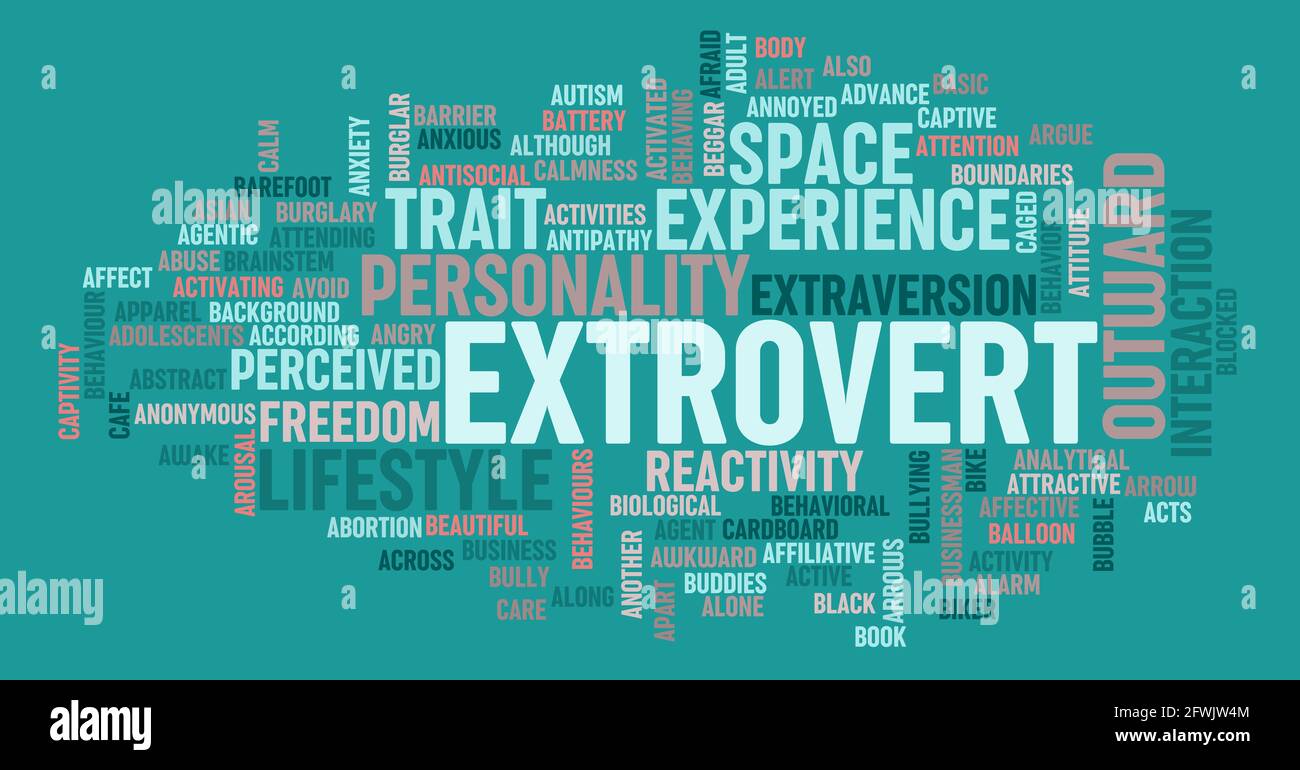 Extrovert Personality Concept of Human Psychology Character Stock Photo