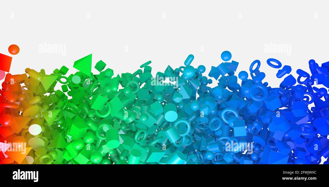 3d shapes and cone and square hi-res stock photography and images - Alamy