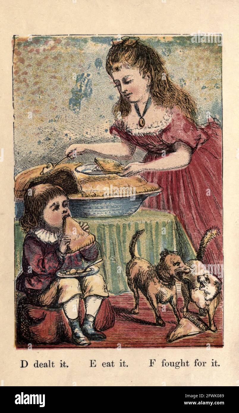 The History of A apple Pie alphabet rhymes From the book ' A apple pie