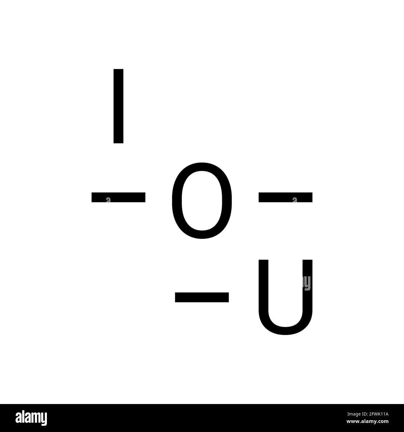 I love you. Vector composition in minimalistic font style Stock Vector
