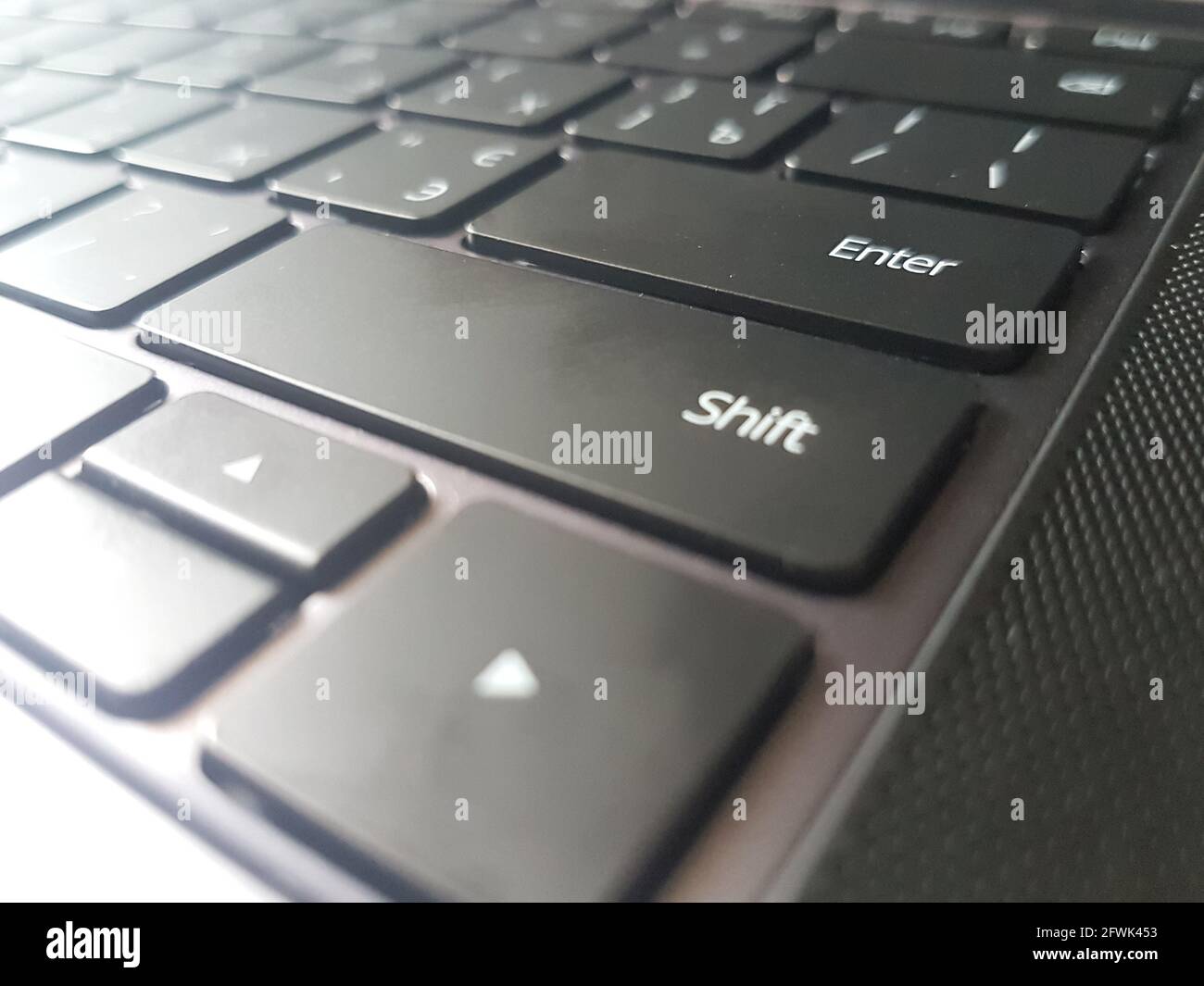 Enter key on keyboard - selective focus Stock Photo