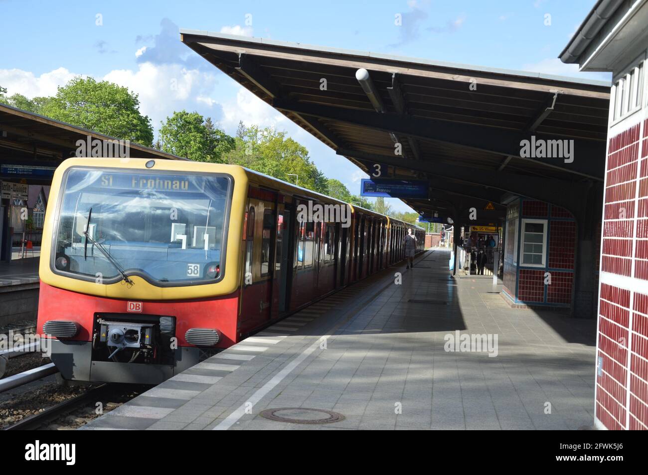 Berlin-Wannsee station - 21st May 2021. Stock Photo