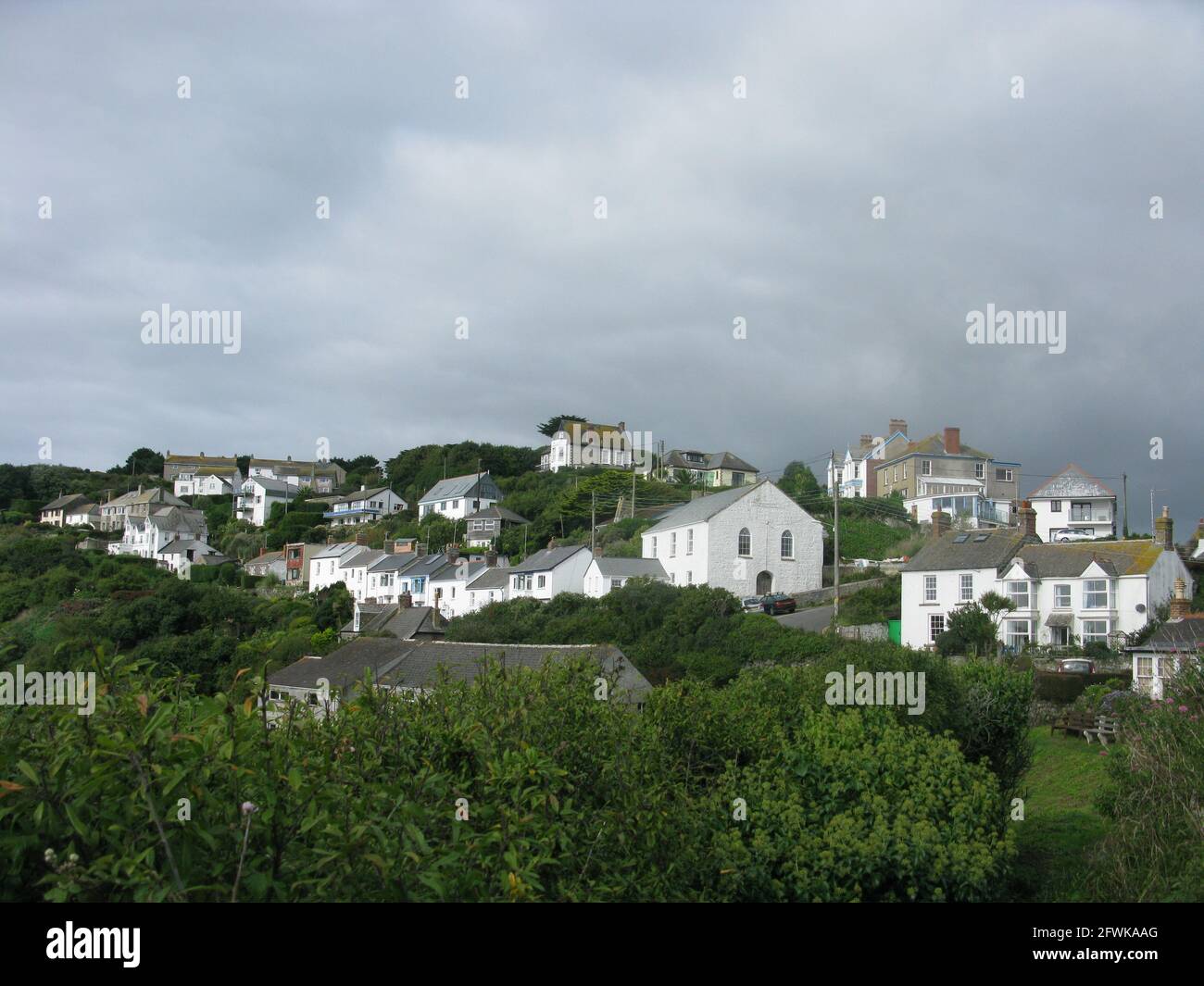 Coverack Village South West Coast Path Lizard Peninsula Cornwall