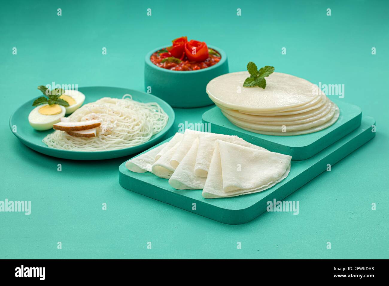 Rice Pathiri and Idiyappam, south indian malabar special breakfast made