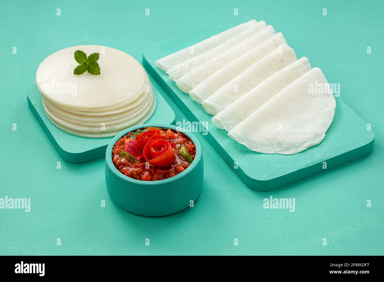 Rice pathiri south indian malabar special food made using rice flour