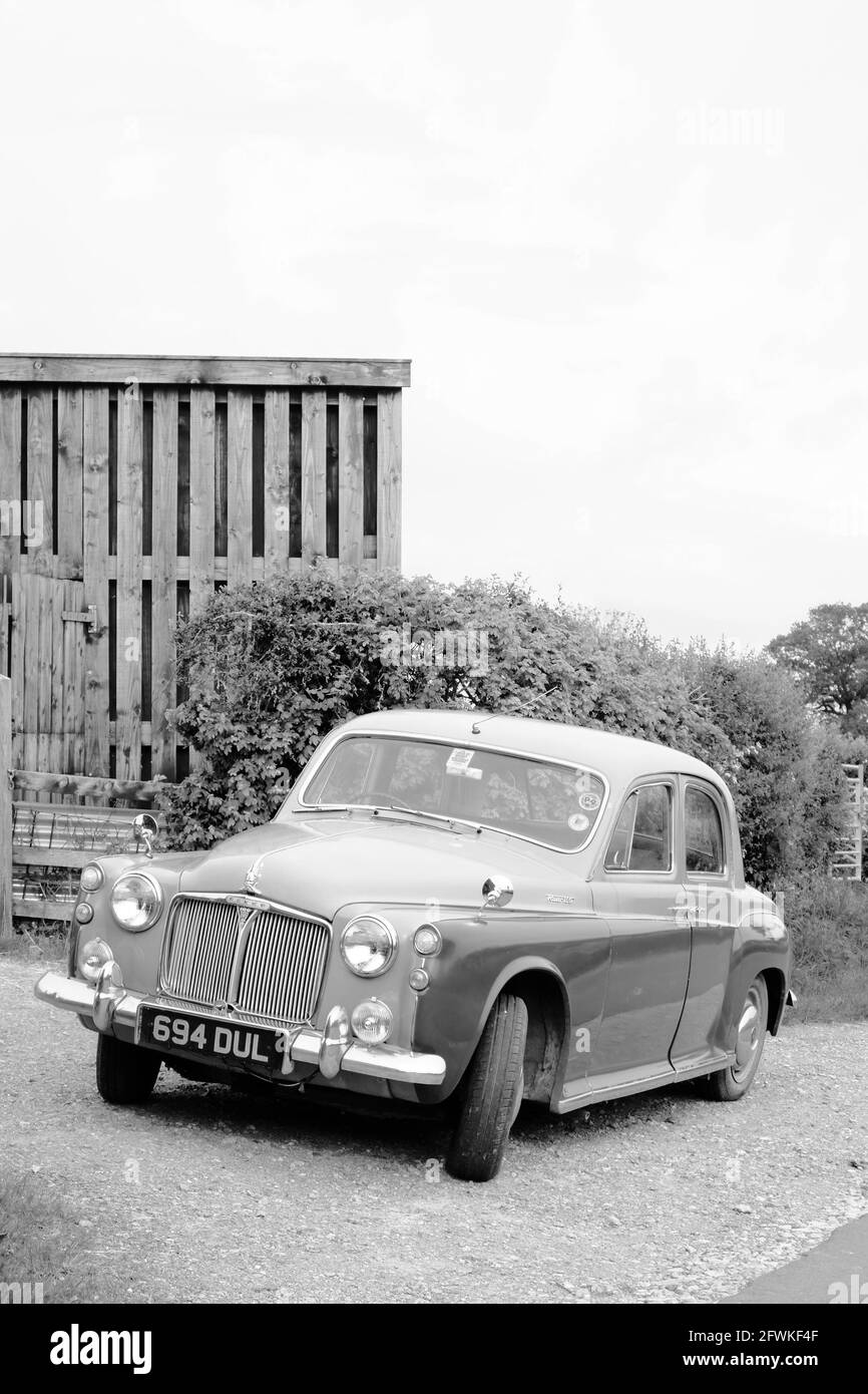 May 2021 - Classic Rover 100 car built between 1959 and 1962 Stock Photo
