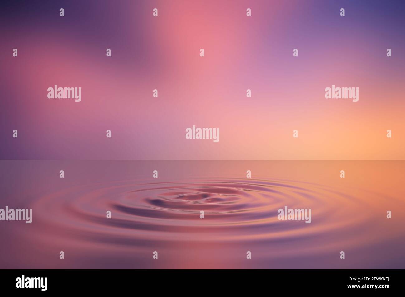 Water droplets on orange background Stock Photo