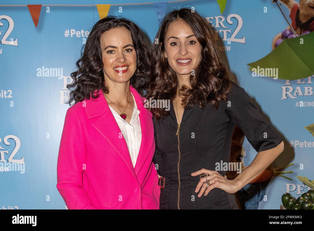 London, UK. 23rd May, 2021. Sally Wood and Melanie Hamrick attend the UK Gala Screening of 'Peter Rabbit 2: The Runaway' at Picturehouse Central in Piccadilly. (Photo by Phil Lewis/SOPA Images/Sipa USA) Credit: Sipa USA/Alamy Live News Stock Photo