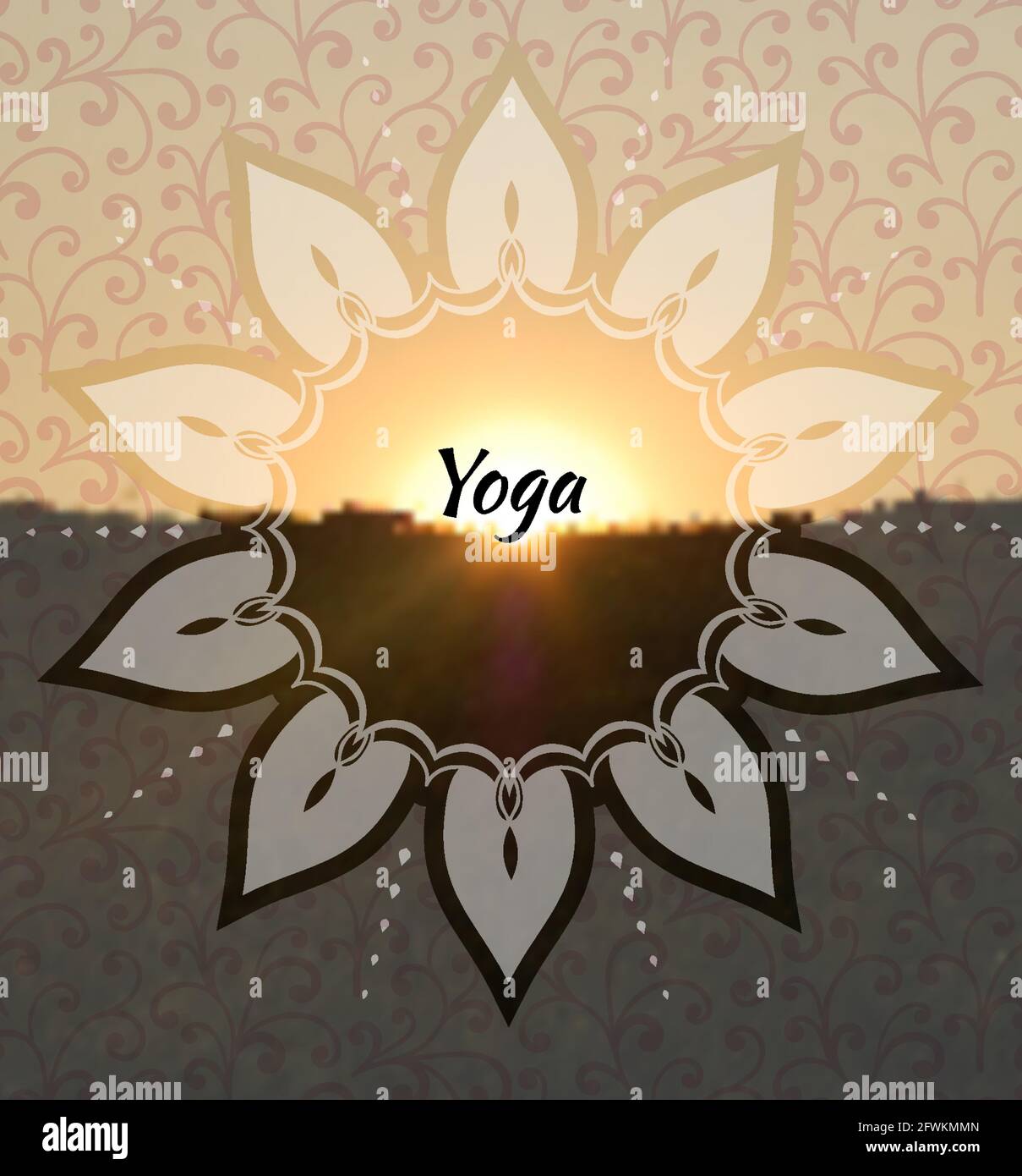 https://c8.alamy.com/comp/2FWKMMN/mandala-round-border-on-nature-sunset-background-vector-boho-mandala-yoga-template-psychedelic-psychology-earth-day-2FWKMMN.jpg