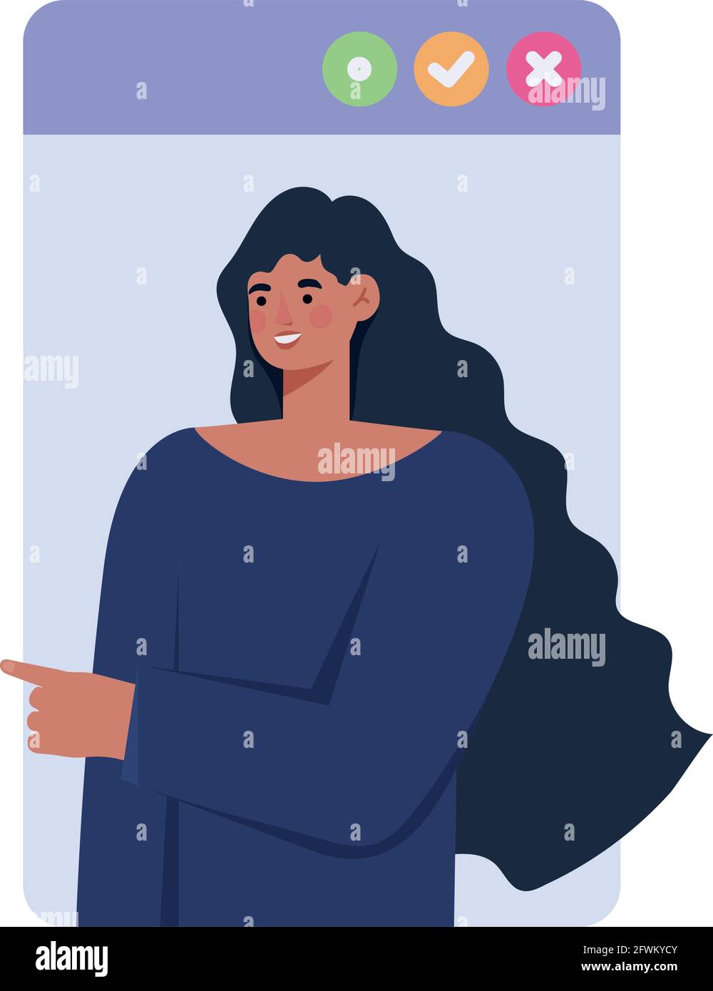 teen woman icon Stock Vector Image & Art - Alamy