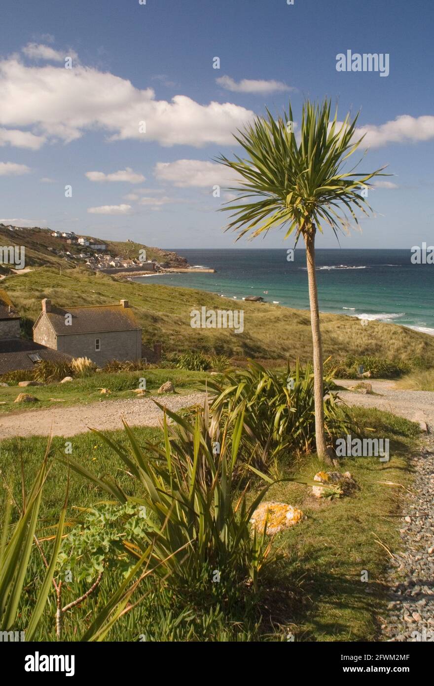 Vellandreath Cornish Cottages, Sennen Cove, Cornwall Stock Photo