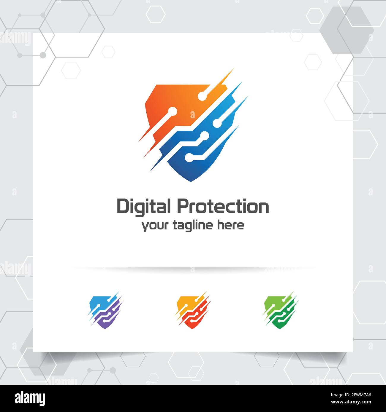Security shield logo design with concept of protection shield vector ...