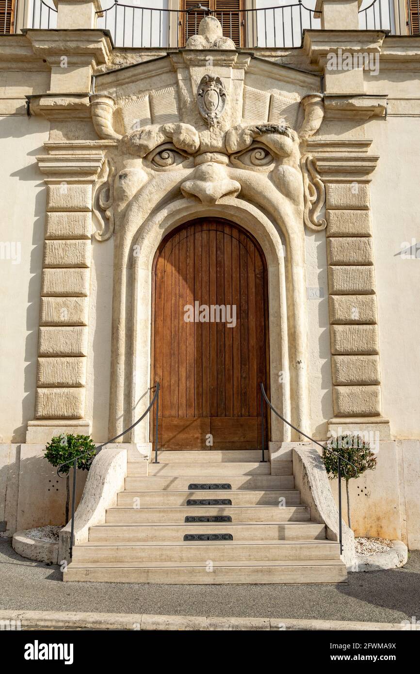 amazing doorway design surrounded by a face with a open mouth used for