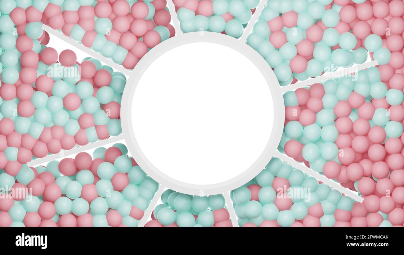 3D Illustration of colorful spheres Stock Photo - Alamy