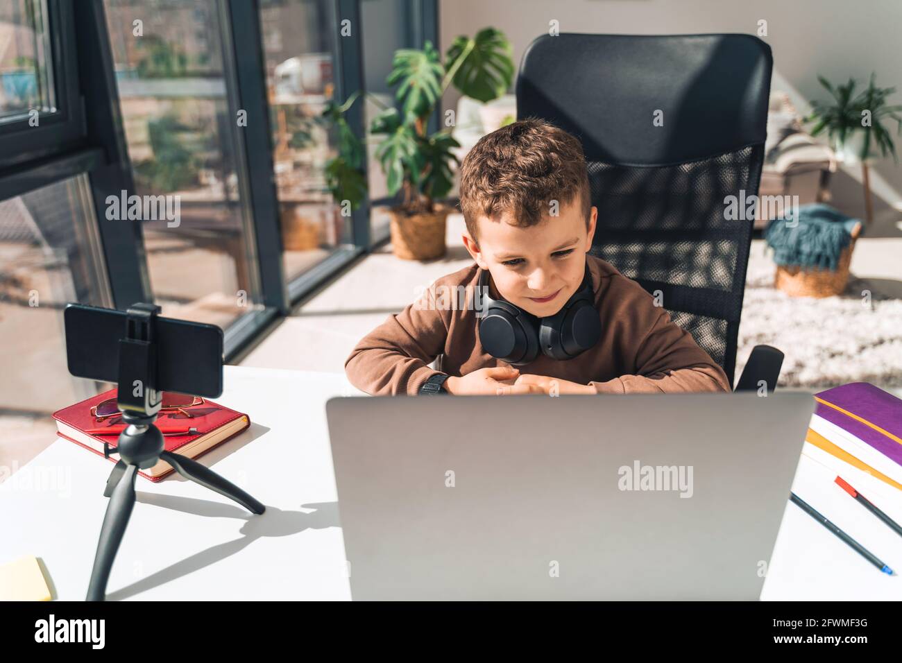 Boy is studying hi-res stock photography and images - Alamy