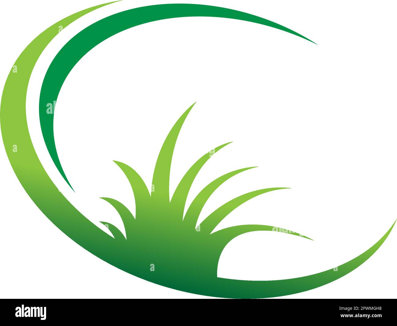 Natural Grass icon logo design vector template illustration Stock ...