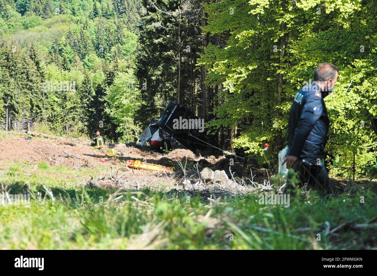 The first immages of the incident which happened on the cable car