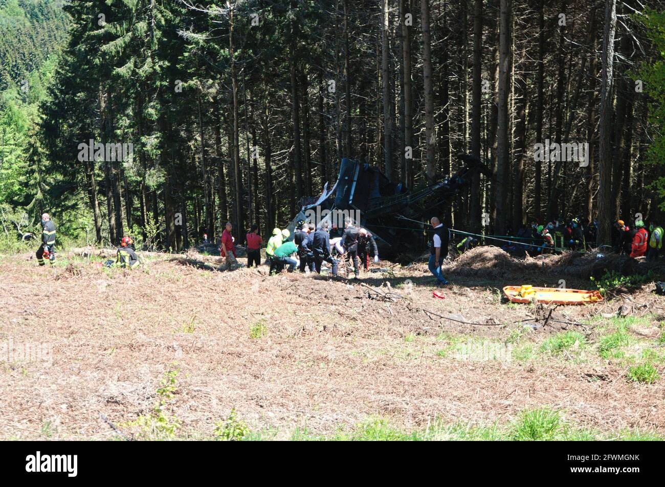 The first immages of the incident which happened on the cable car