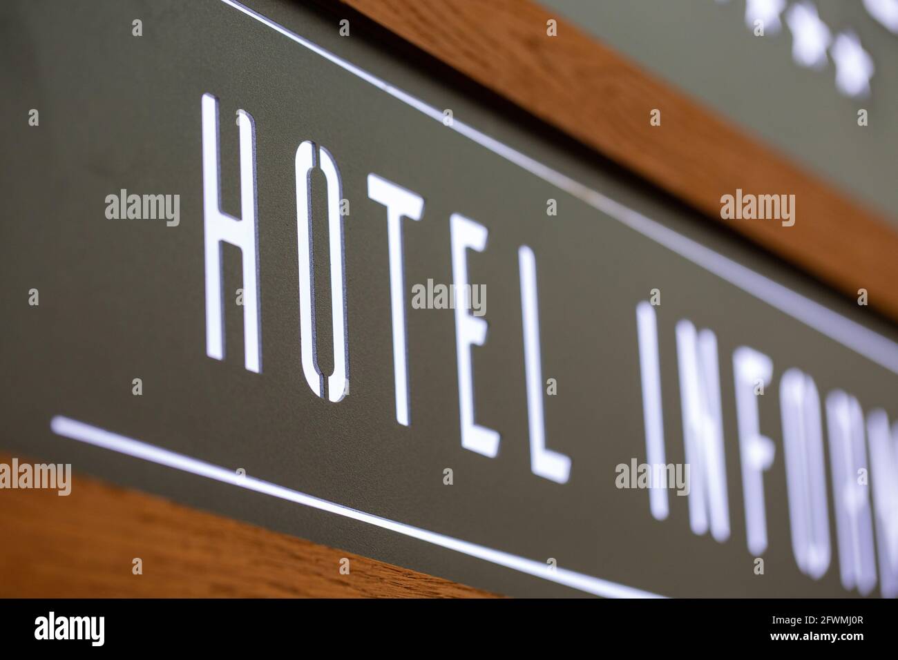Hotel Front Desk Sign High Resolution Stock Photography and Images Alamy