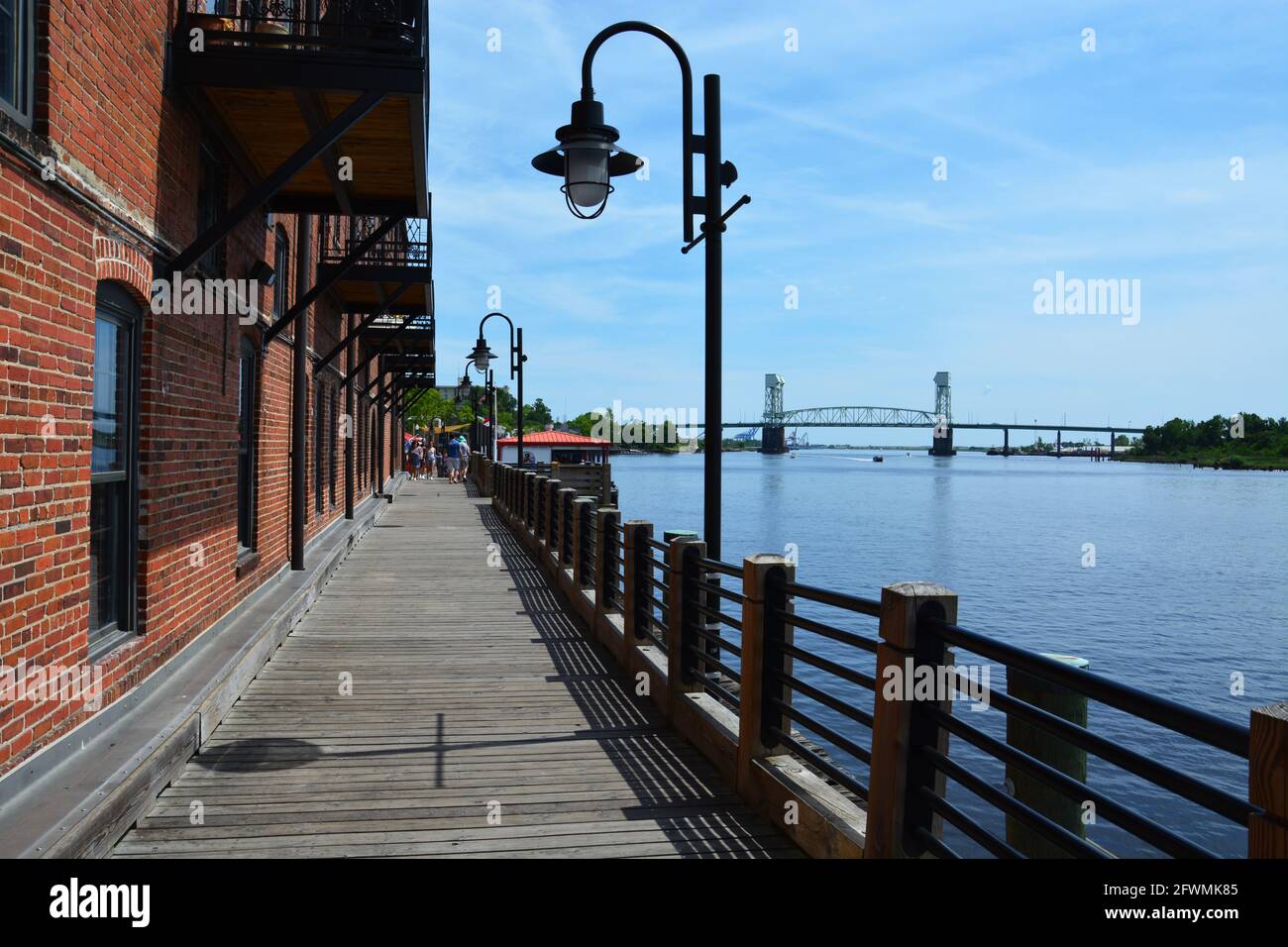 Riverwalk wilmington nc downtown hires stock photography and images