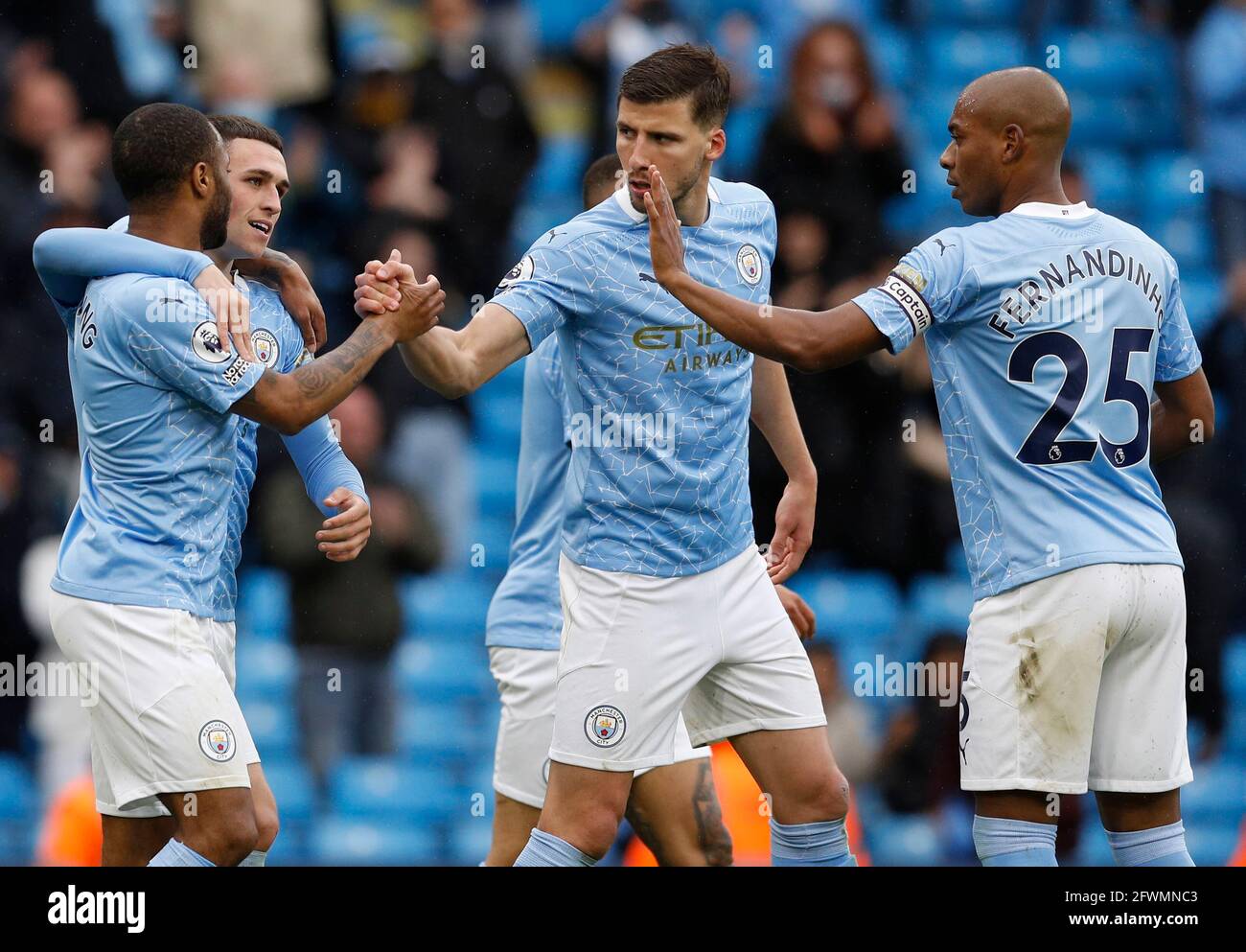 Manchester, England, 23rd May 2021. Phil Foden of Manchester City celebrates his goal during the Premier League match at the Etihad Stadium, Manchester. Picture credit should read: Darren Staples / Sportimage Credit: Sportimage/Alamy Live News Stock Photo