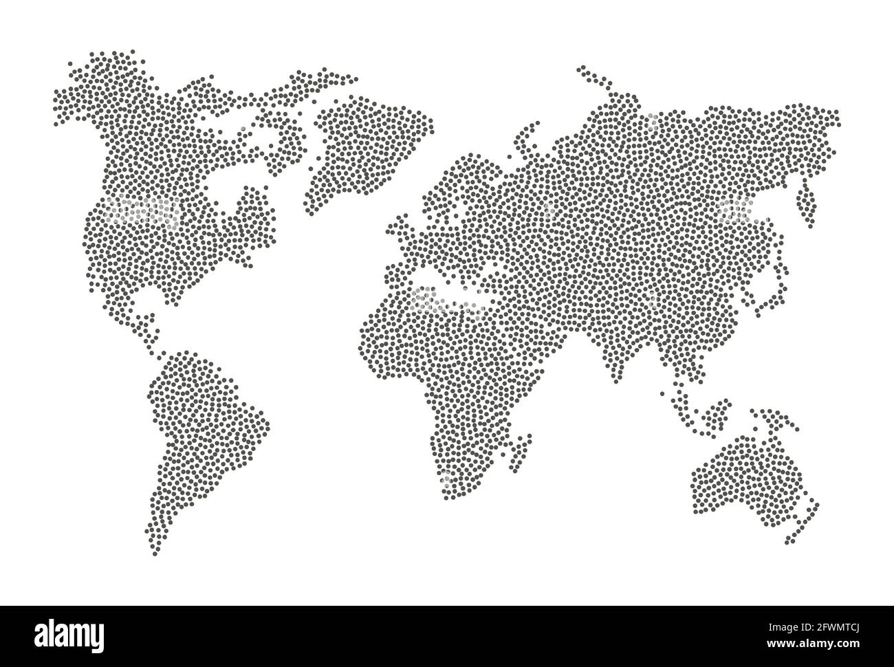 Dotted world map. Abstract infographic isolated vector worldmap Stock ...
