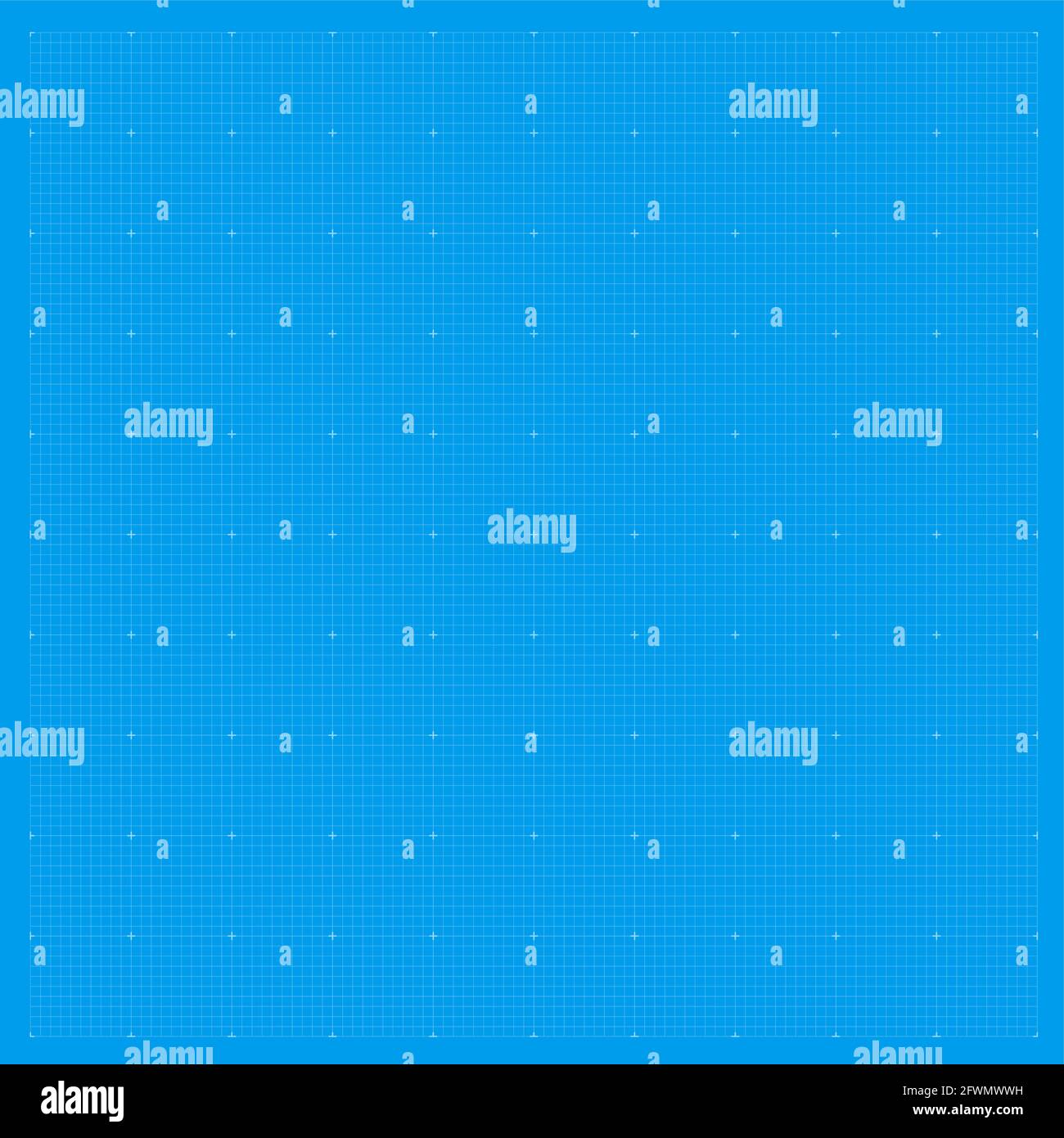 Blueprint background grid. Blue paper graph metric pattern. Blueprint