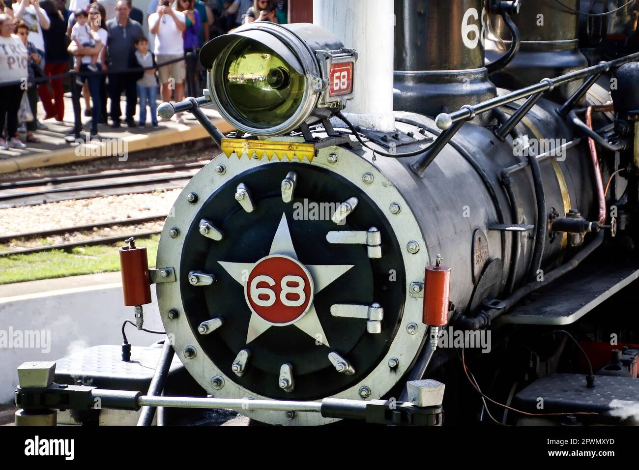 Tools used to fix old steam train hanging on nails Gramado Brasil Maria  Fumaça Stock Photo - Alamy