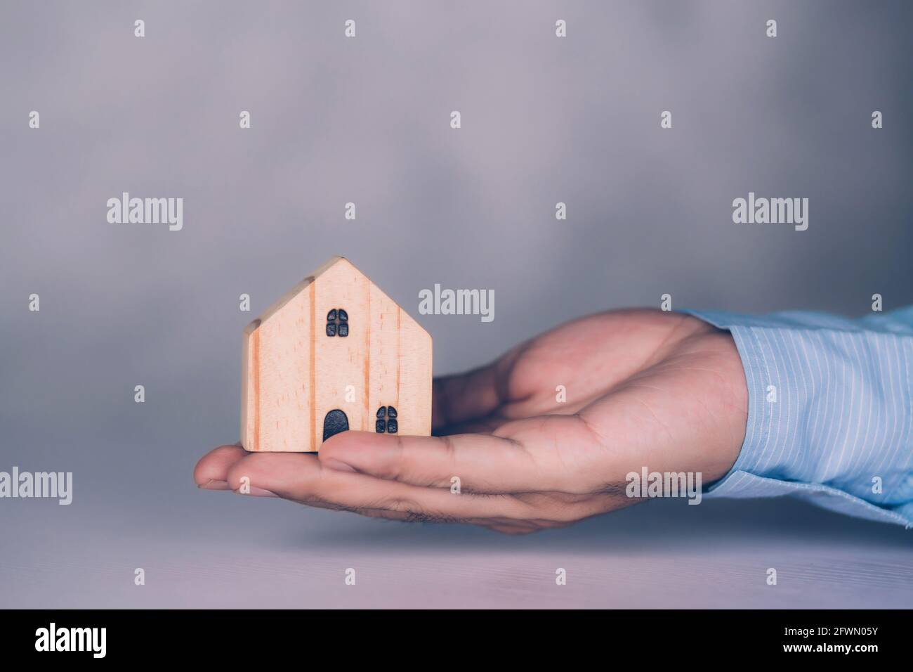 Insurance house for security and care, real estate, costs and loan and