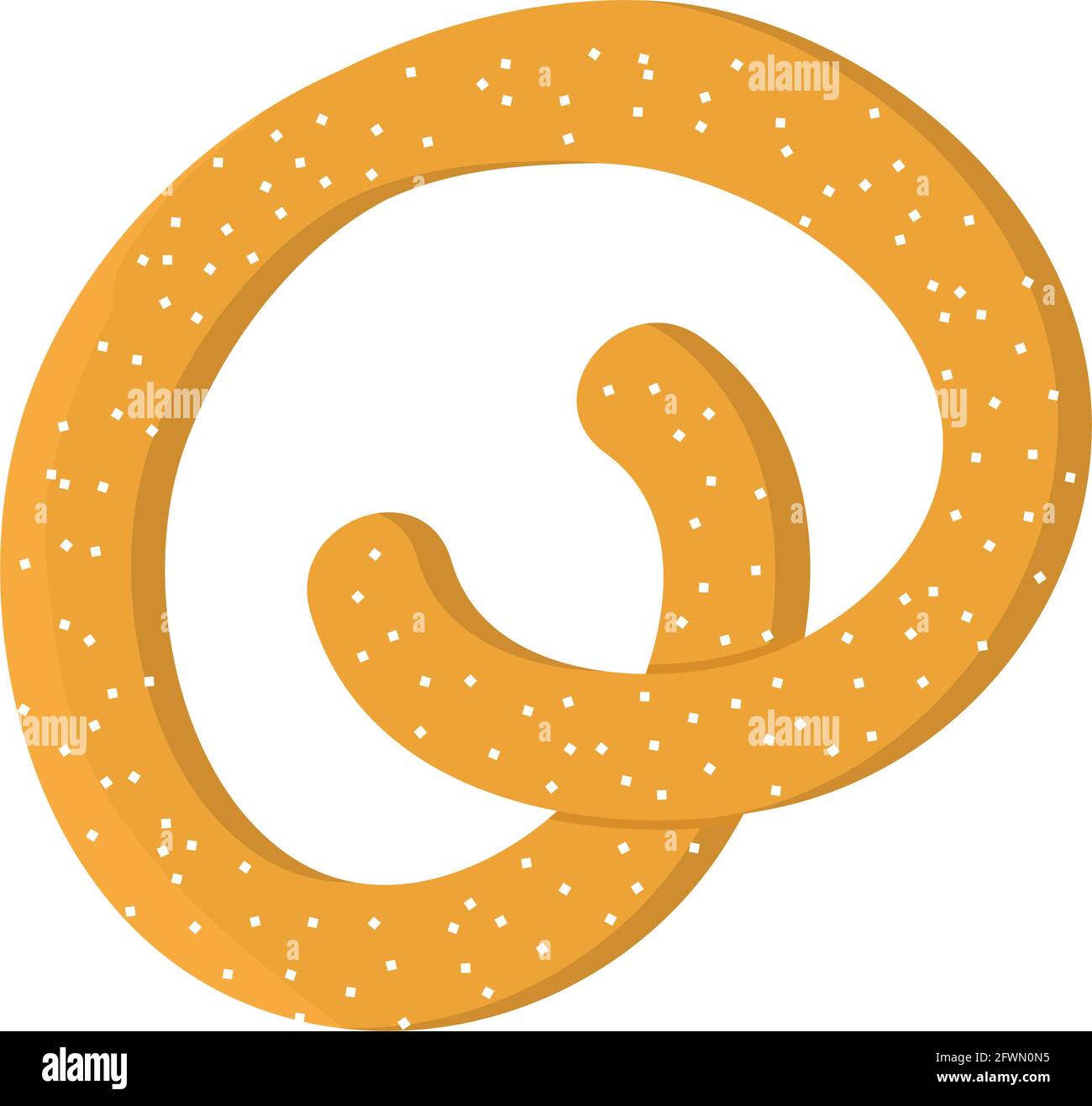 pretzel icon on white background Stock Vector Image & Art - Alamy