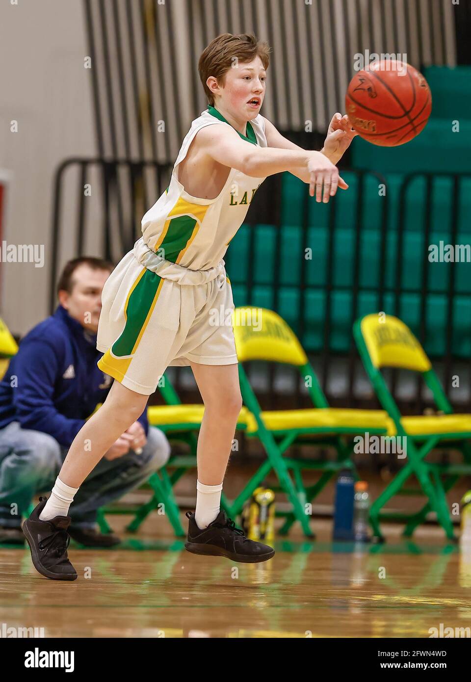 Basketball action with Timberlake vs Lakeland High School in Rathdrum, Idaho Stock Photo Alamy