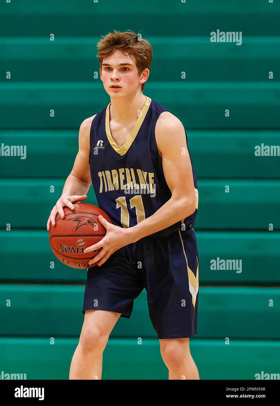 Junior Varsity basketball action with Timberlake vs Lakeland High