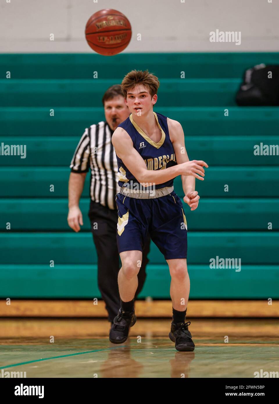 Junior Varsity basketball action with Timberlake vs Lakeland High