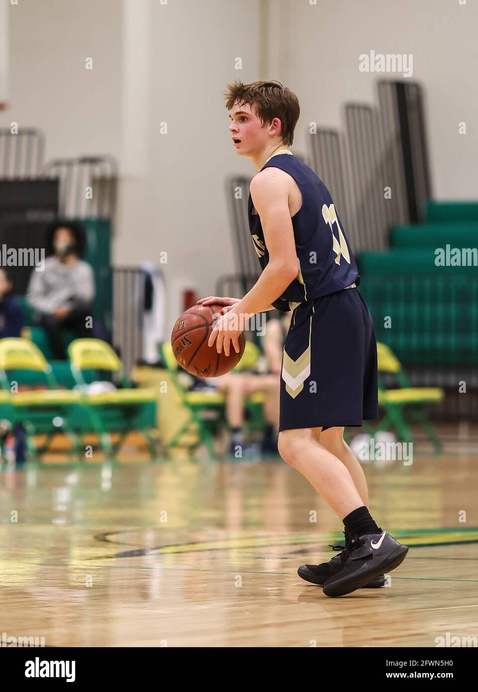 Junior Varsity basketball action with Timberlake vs Lakeland High