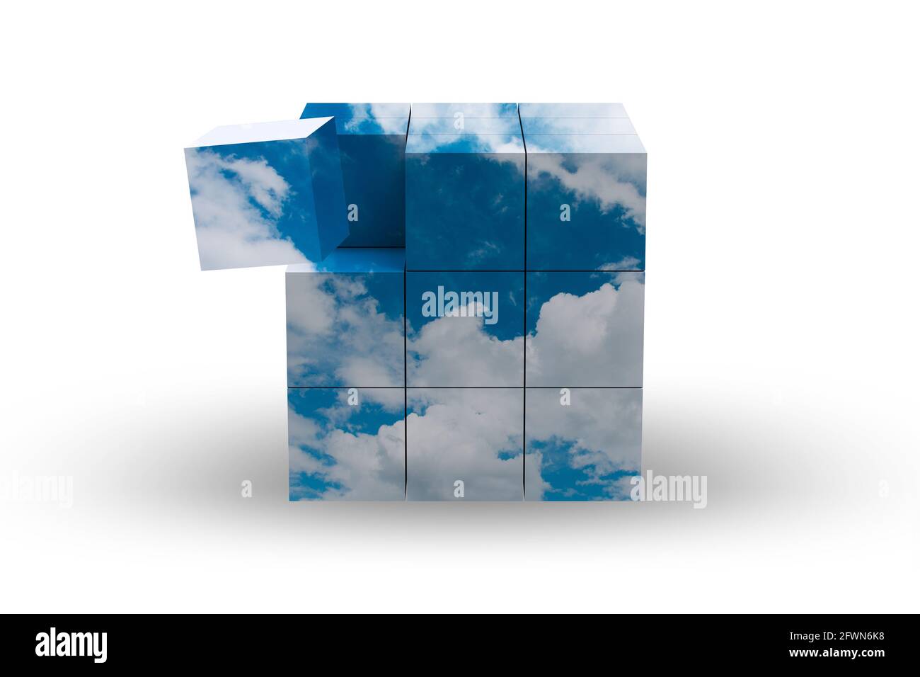 Software and web development with 3d shapes hi-res stock photography ...