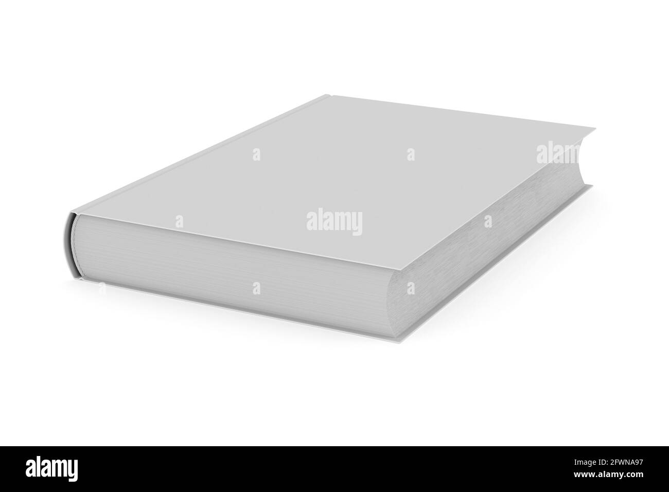 book on white background. Isolated 3D illustration Stock Photo