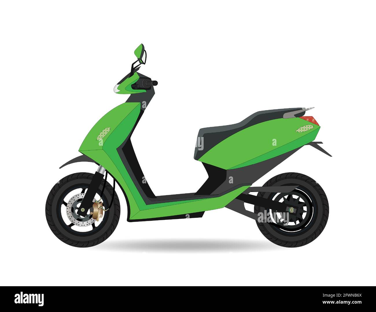 Vector Illustration of Electric Scooter Stock Vector Image & Art Alamy