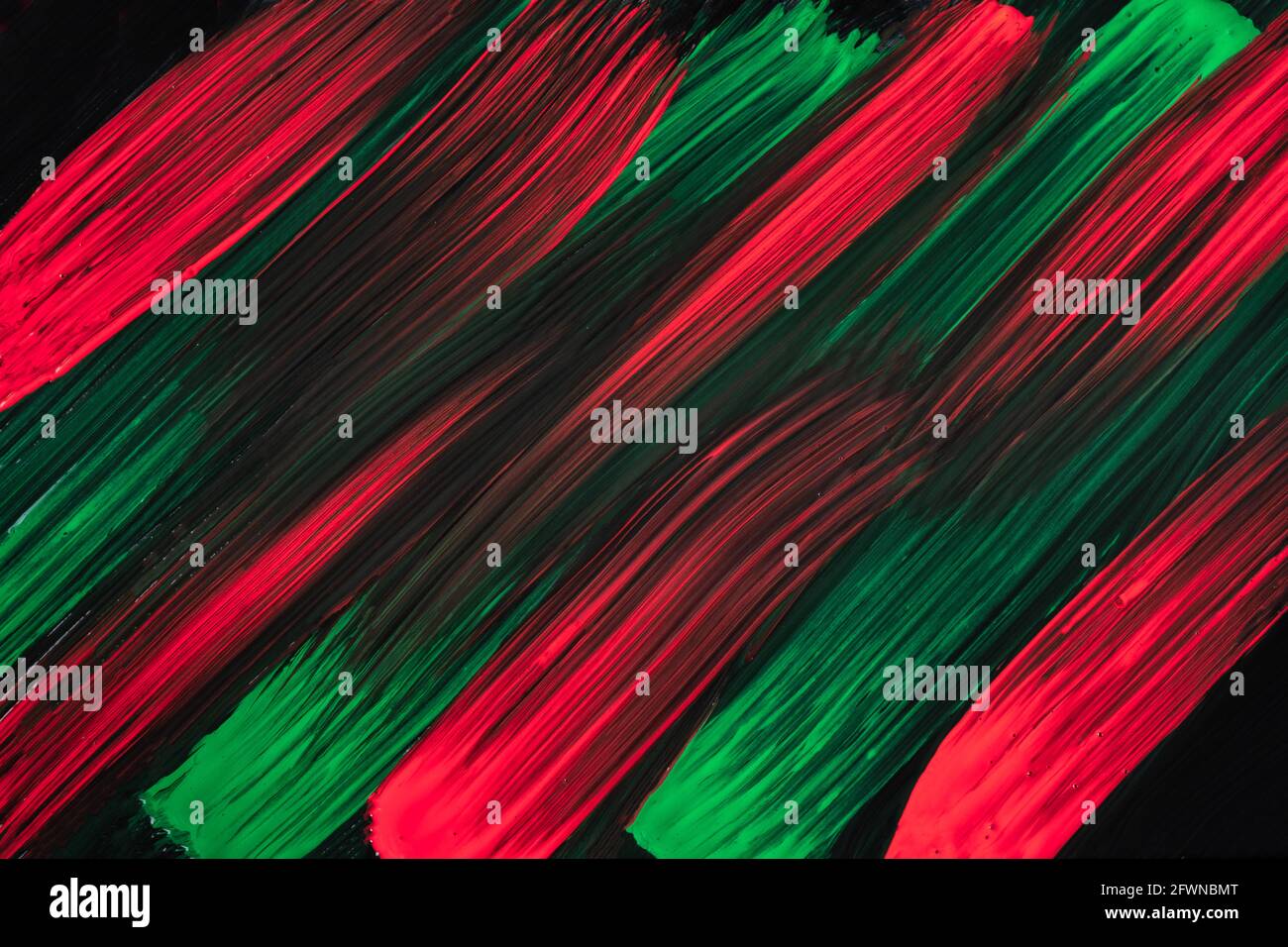 Abstract art background dark red and green colors. Watercolor painting ...
