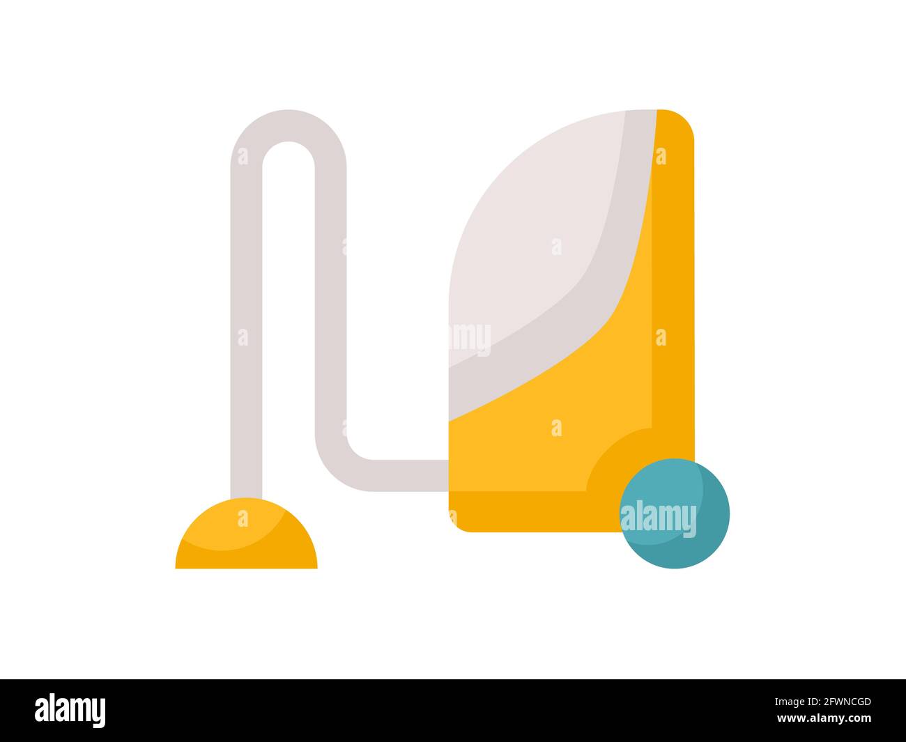 vacuum cleaner single isolated icon with flat style vector illustration ...