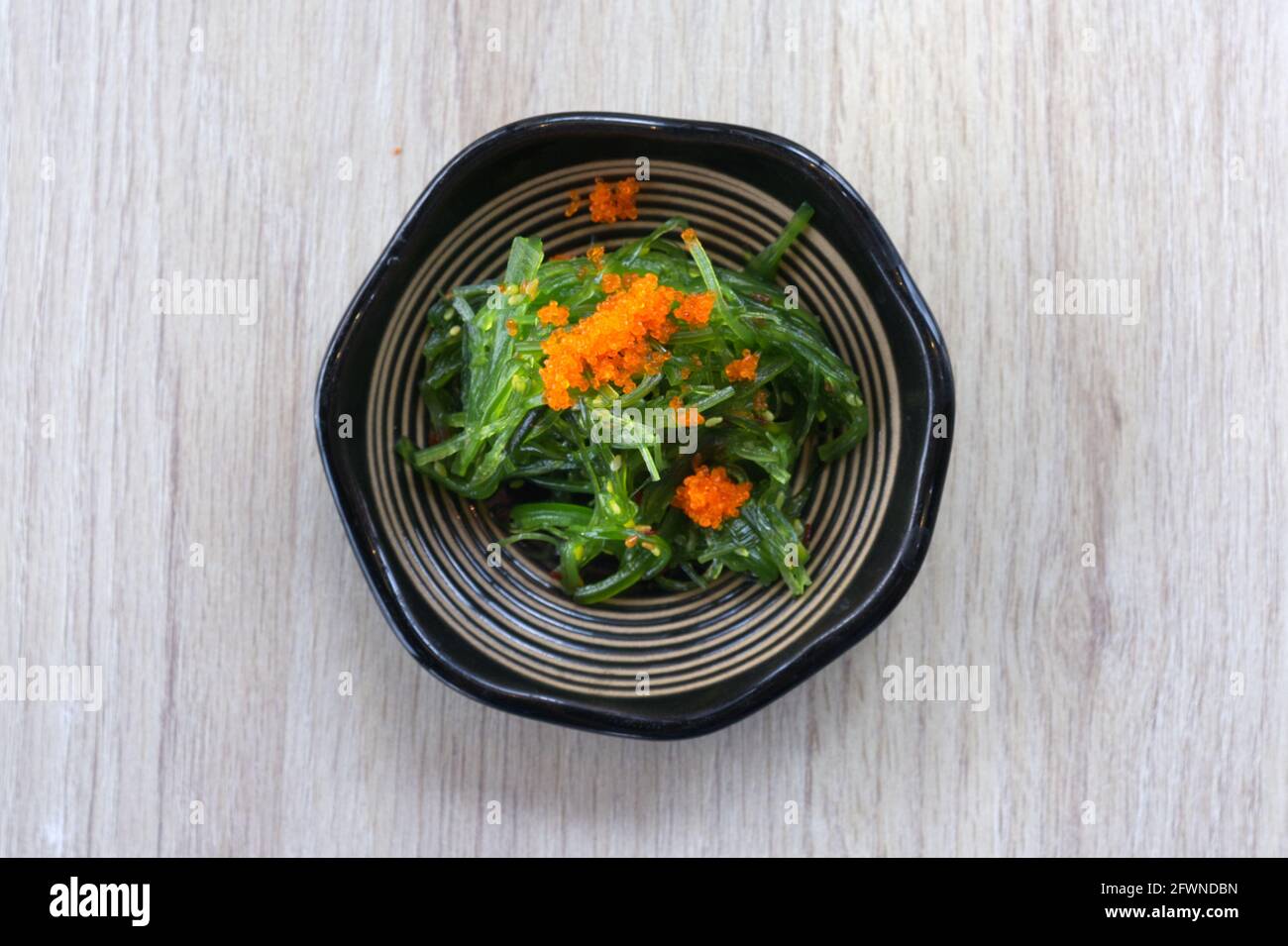 Delicious fresh seaweed salad in dish Stock Photo Alamy