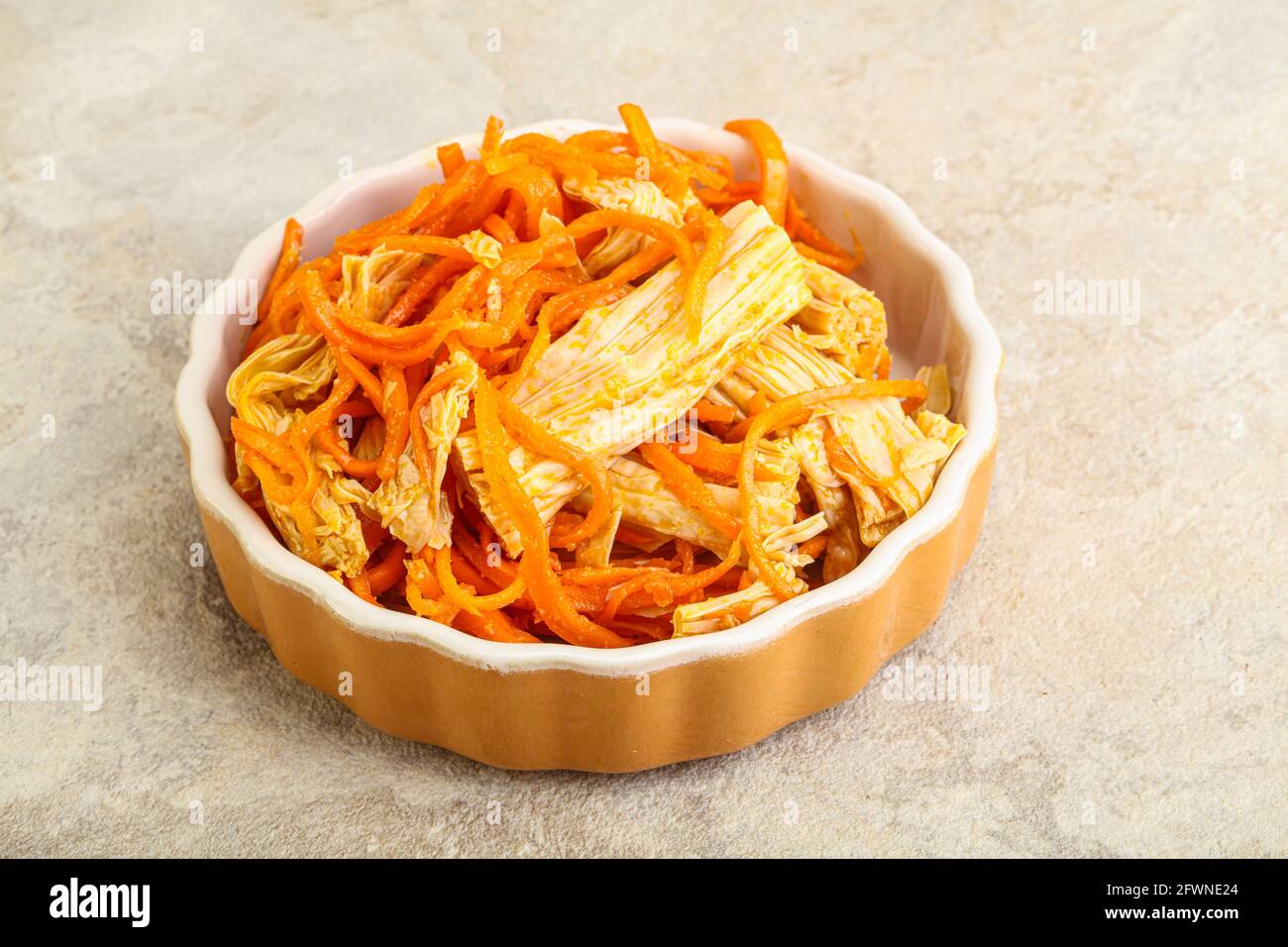 Korean soy asparagus with carrot and spices Stock Photo Alamy